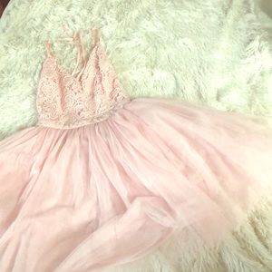 Crotchet and tulle skirt